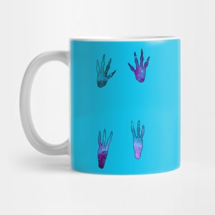 Galactic Guinea Pig Paw Prints Mug